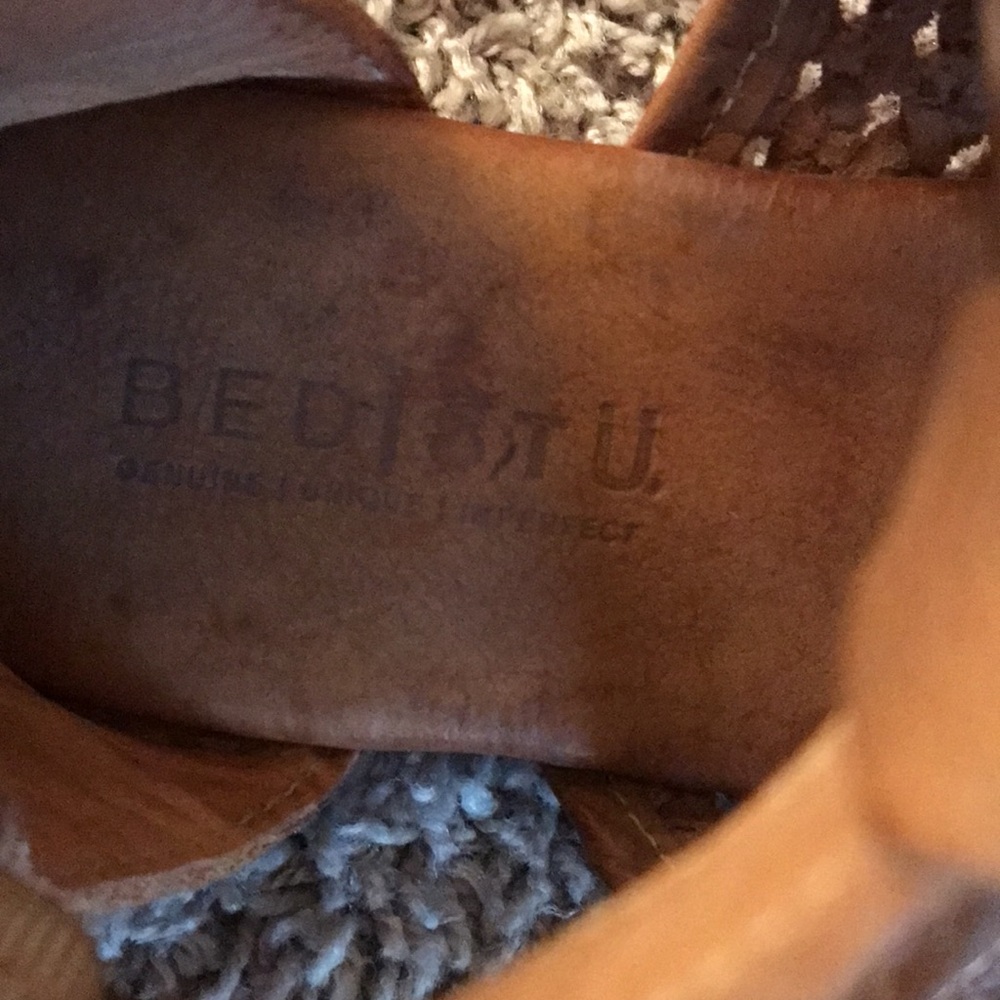 Bed|Stu Capriana Tan Gladiator Sandals size 7.5 - Picture 13 of 16